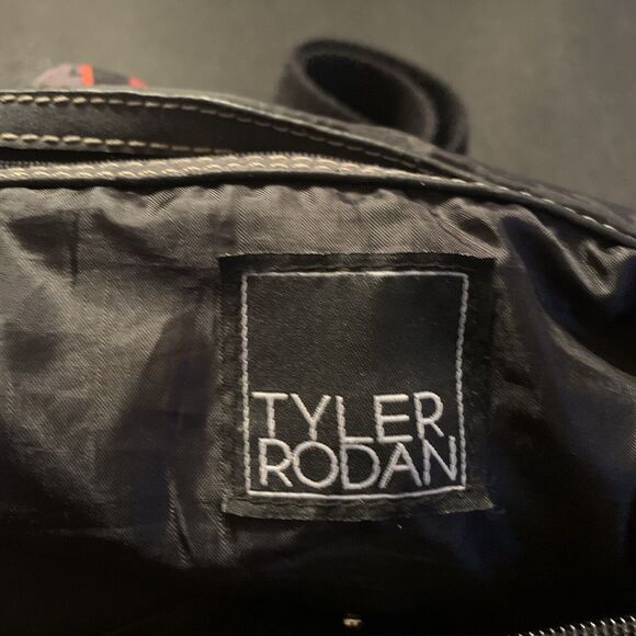 Tyler Rodan Crossbody Messenger Shoulder Bag Paisley Colorful Preowned Pockets - Picture 13 of 16